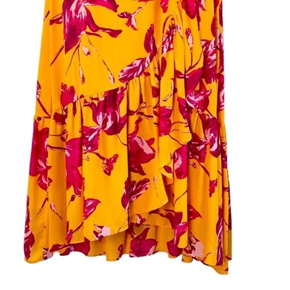 Color Me Courtney RTR Bright Orchid Floral Eleanor Wrap Maxi Dress Sz M - Picture 8 of 16